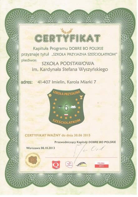 Szkoła przyjazna sześciolatkom